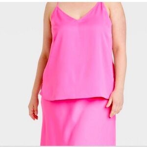 Women's Matte Satin Essential Cami - A New Day in Pink
